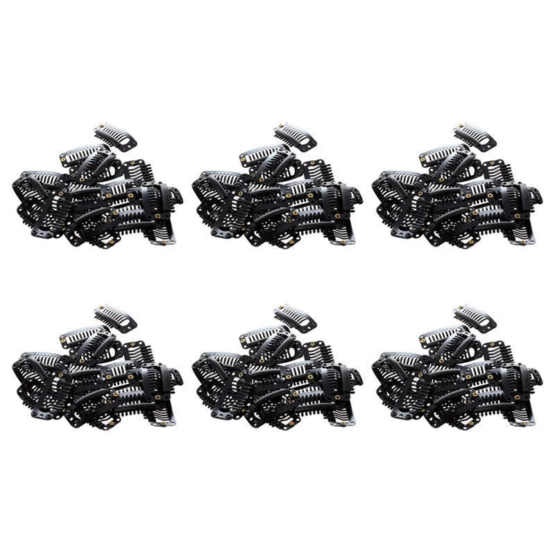 

120 шт., черные зажимы для наращивания волос, 32 мм