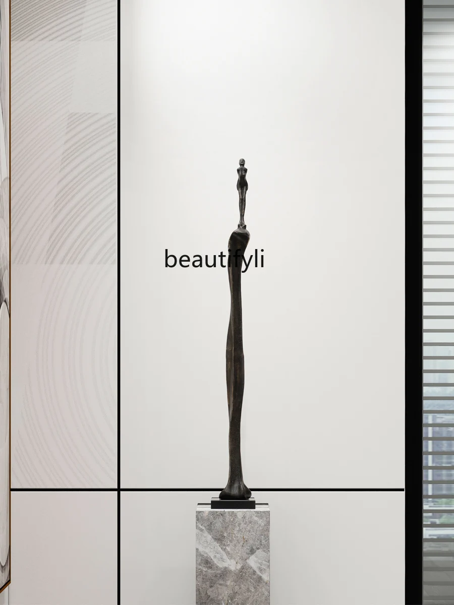 

zqSculpture Abstract Welcome Decoration Model House Sales Office Creative Landing Curio Cabinet Big Decorations