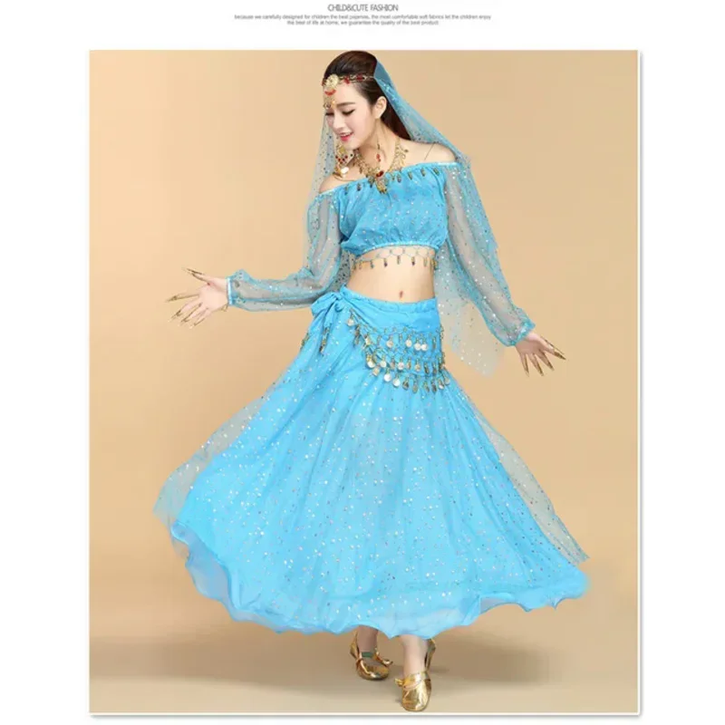 Cosbao модный новый стиль детский костюм для танца живота комплект индийского сари