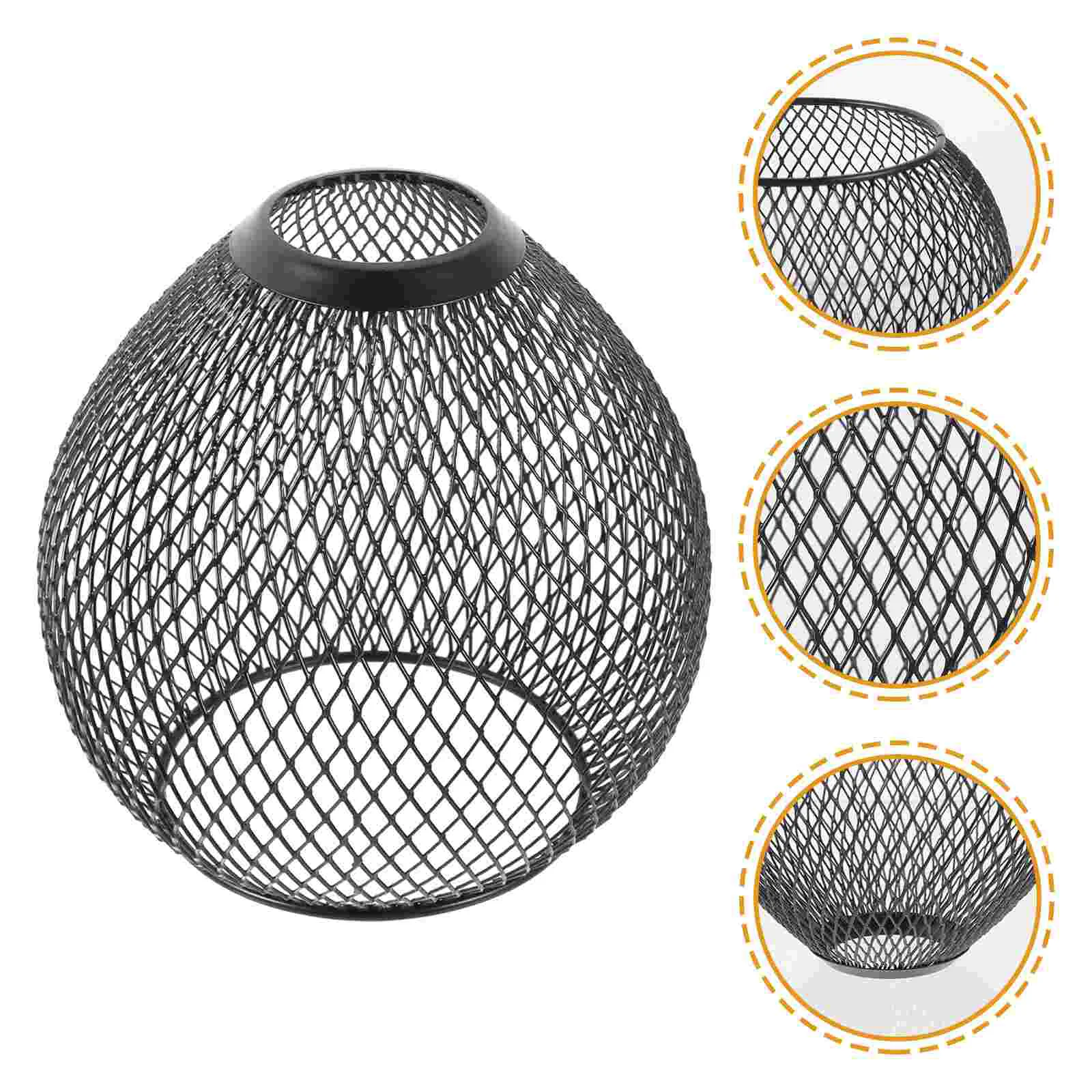 

Lamp Shades Table Lamps Wrought Iron Hollow Lampshade Replacement Delicate Metal Cover Hanging Pendant Out