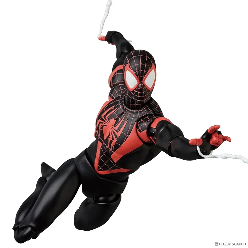 Фото 100% оригинальная игрушка Medicom, переиздание Mafex 276, Человек-паук Майлз Моралес, обновление комиксов, версия No 276, оригинальная фигурка на складе, модель игрушки №3