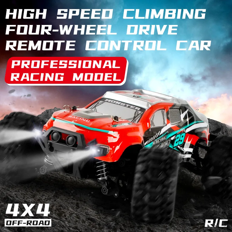 

2022 New 2.4Ghz 35km/h RC Car 1:18 4WD high-speed vehicle Bigfoot Buggy High Speed Monster Truck Rock Crawler Toy Gift for Boys