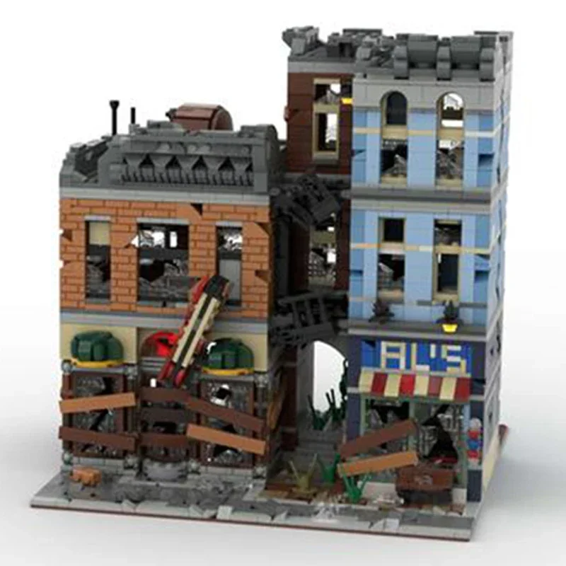 

Технический бриллиантовый Апокалипсис, офис детектива, Модульные строительные блоки, подарки, игрушки для детей, наборы «сделай сам», Сборная модель