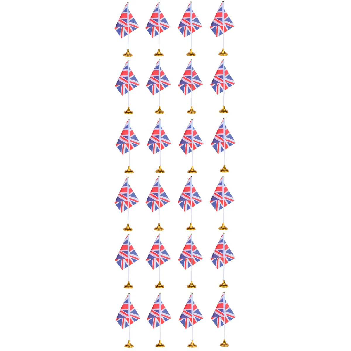 

24 Pcs Italy Flag Tabletop Flag Uk Mini Flag Table Runner Small Mini Flag Desktop Flag Base Union Jack Desktop Flag