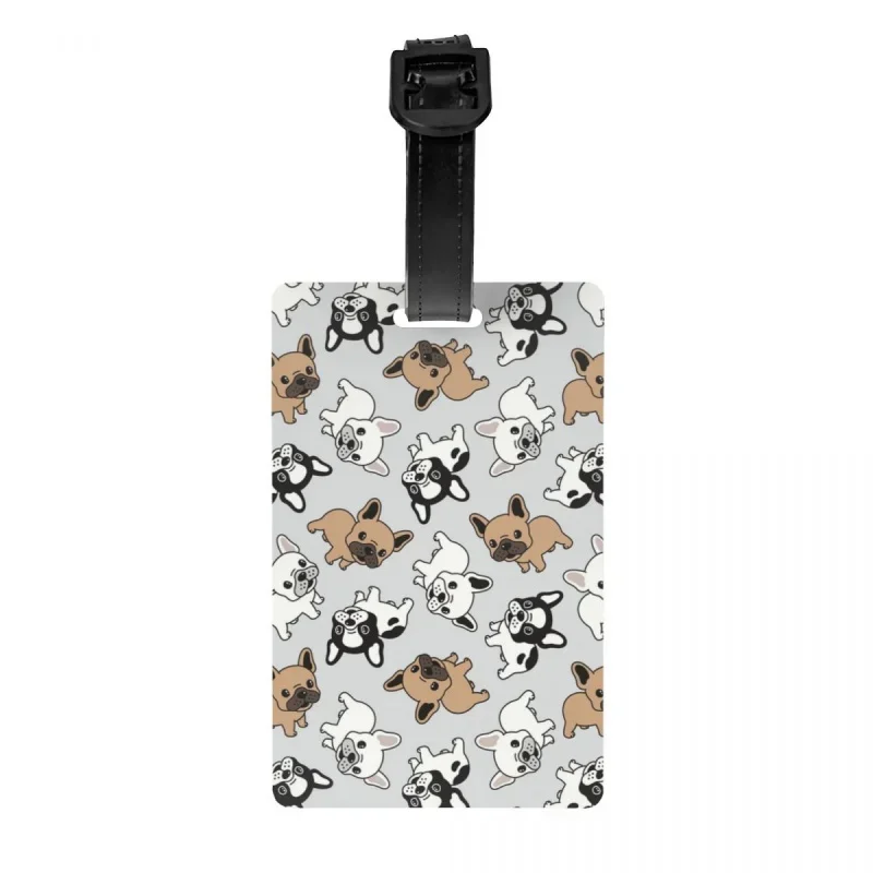 

Пользовательский французский Французский бульдог, багажная бирка с именной карточкой, для собак, для влюбленных, личная Обложка, идентификационная бирка для дорожной сумки, чемодана