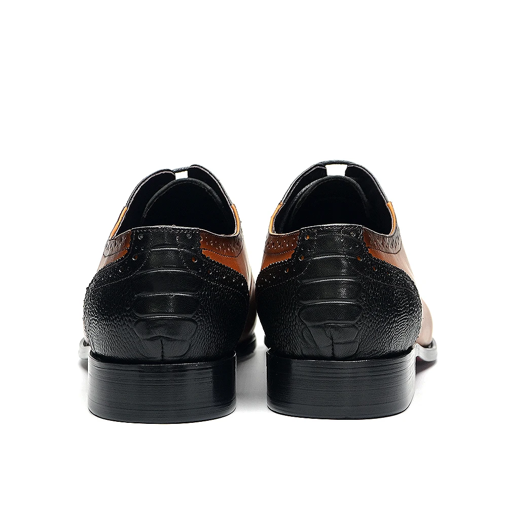 Классические свадебные туфли в европейском стиле для мужчин Натуральная Воловья