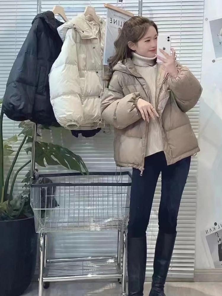 AOSSVIAO Women Thicken Warm Parka Coat Loose Oversized Women's Winter Bread Coat Hooded Outwear Padded Woman Parkas Jackets