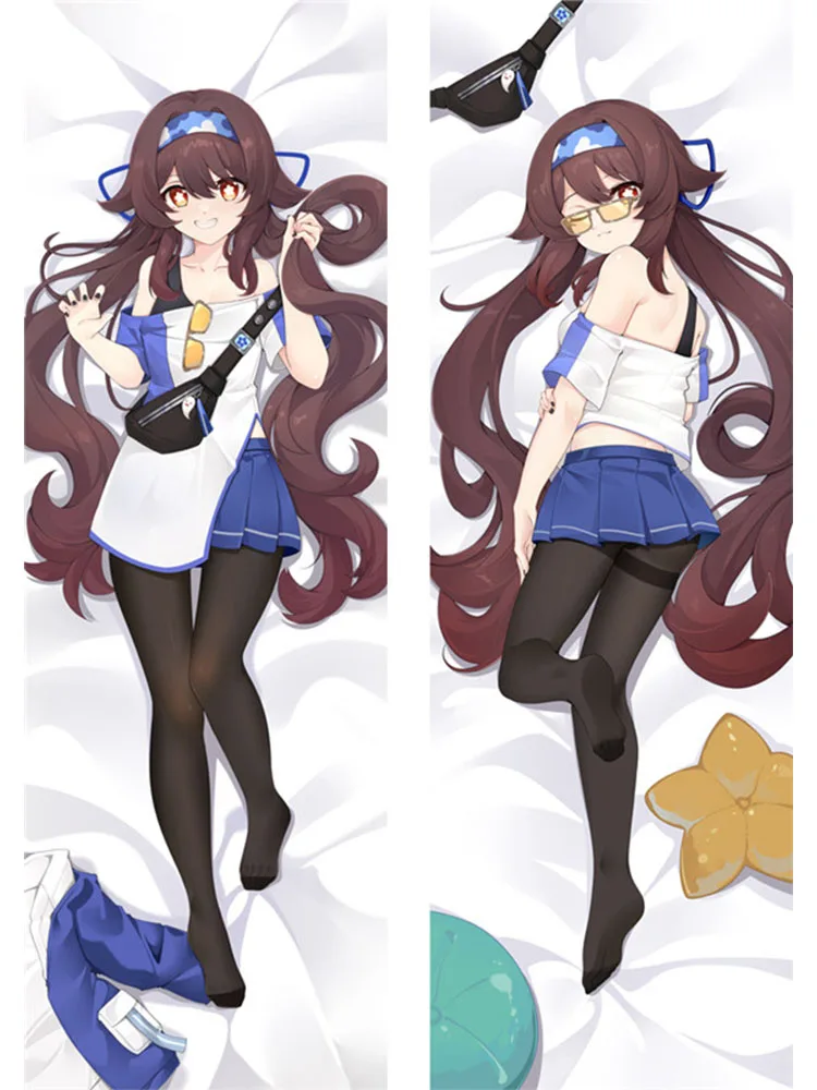 

Dakimakura Anime girl with glasses (Genshin Impact) Double-sided Print Life-size Hugging Body Pillow Gifts