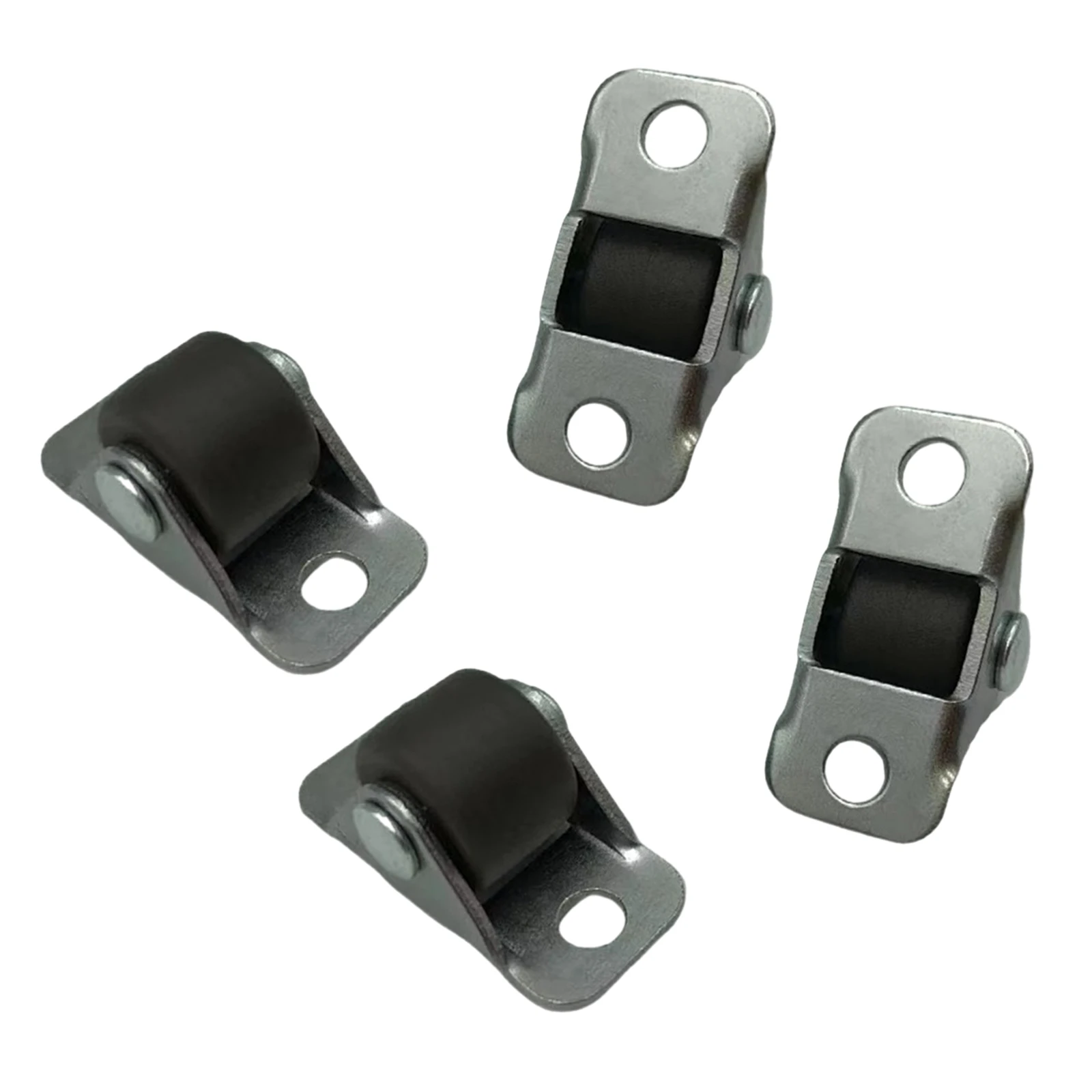 4 шт., бесшумные мебельные линейные колеса, мебельные маленькие резиновые ролики, фиксированное роликовое колесо для замены мебельного колеса