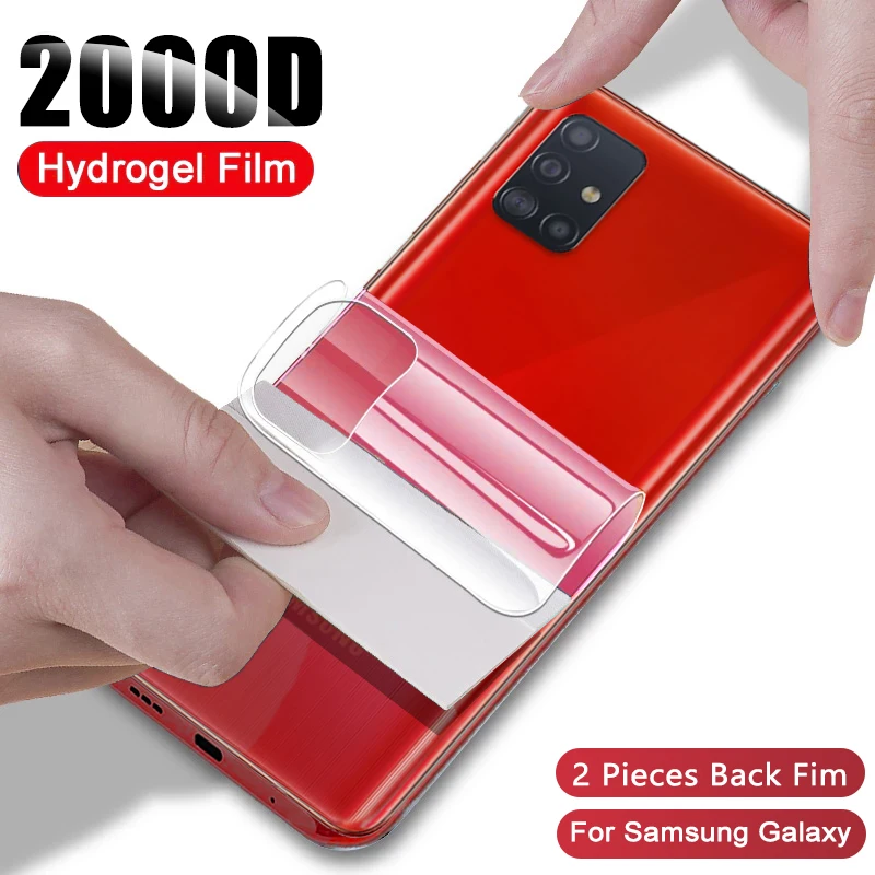 

Back Cover Hydrogel Film For Samsung Galaxy A50 A51 A52 A70 A71 A72 A20E A30 Screen Protector S20 fe S21 Ultra S10 S9 S8 Plus