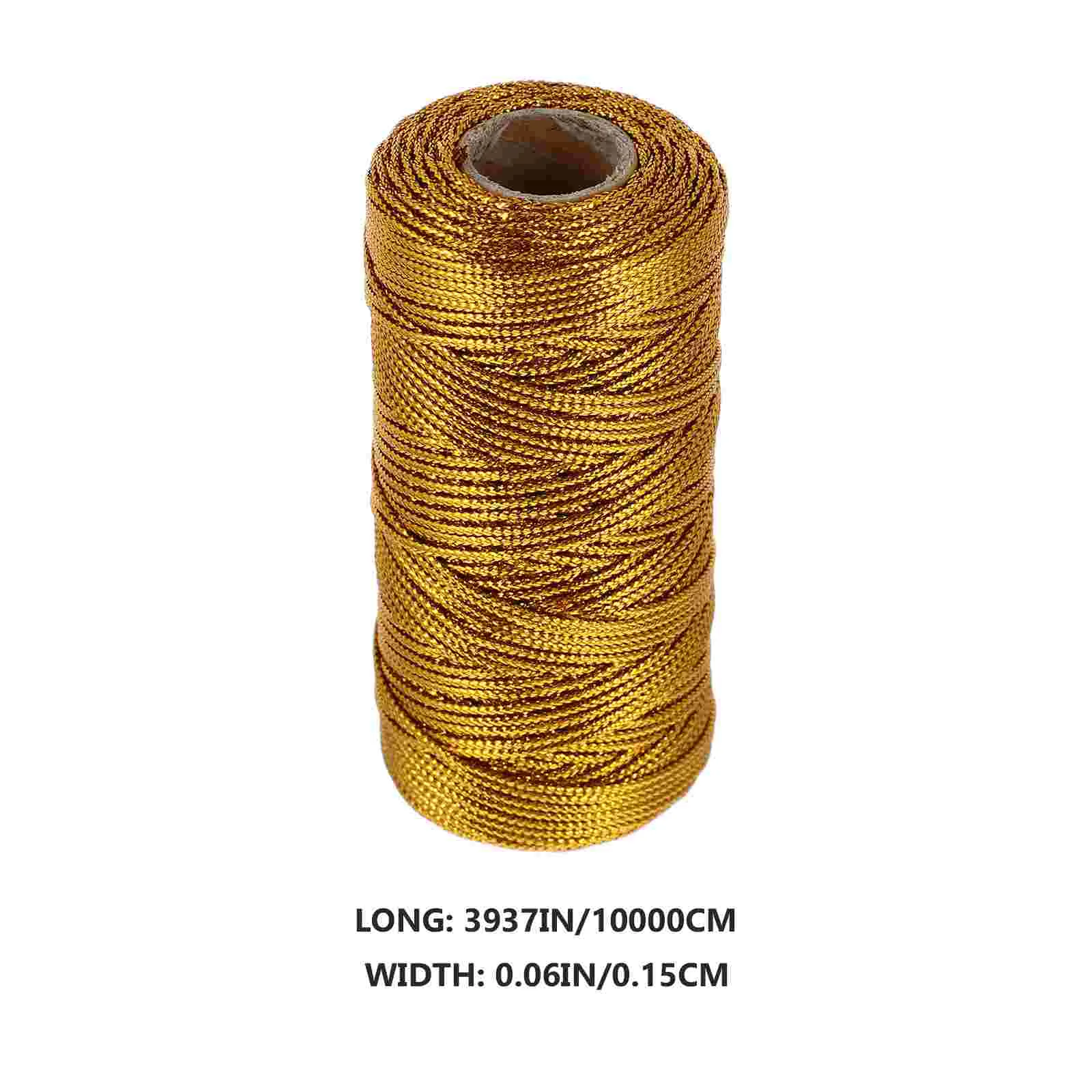 Золотая и серебряная нить бирка уникальные декоративные нитки полиэфирные