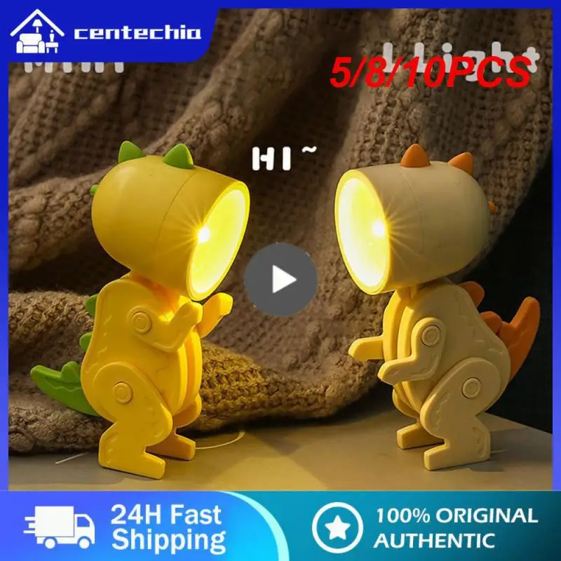 

5/8/10PCS High Quality Led Lamp Cartoon Pet Night Light Mini Dinosaur Creative Reading Light Hot Wholesale Cartoon Table Lamp