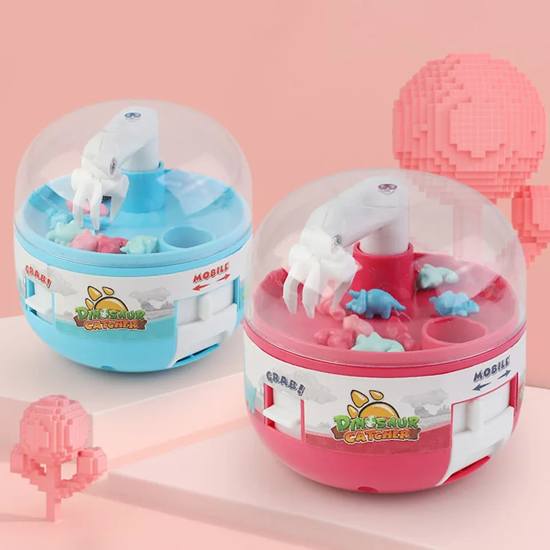 

Mini Claw Machine 8 Tiny Stuff Prizes Dinosaur Gashapon Toy Claw Toy Grabber Fingertip Toy Birthday Gifts