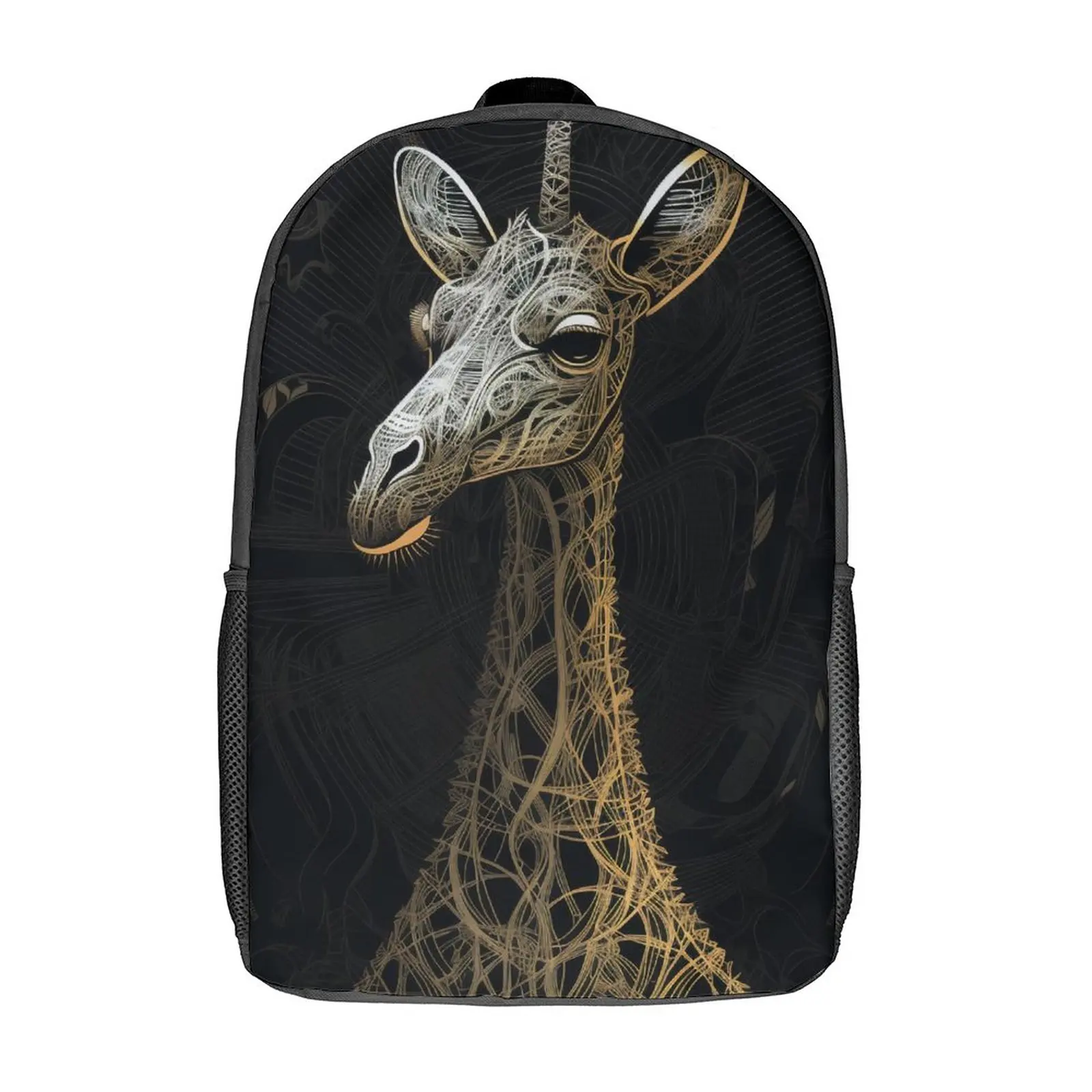 

Giraffe Backpack Intricate Lines Religious Art Kawaii Backpacks Student Unisex Trekking Pattern High School Bags Custom Rucksack