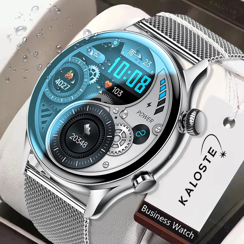 

2022 New NFC Smartwatch Men AMOLED 390*390 HD Screen Always On Display Bluetooth Call Smart Watch IP68 Waterproof Sports Clocks
