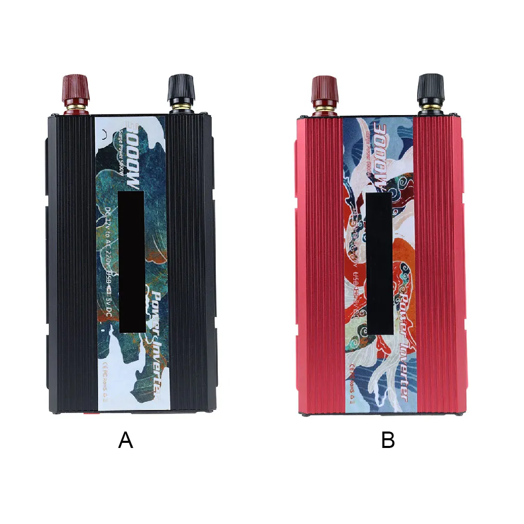 

Инвертор синусоидальной волны, 12 В постоянного тока в 220 В переменного тока, защита дисплея от перегрузки, встроенный вентилятор, уличный ко...