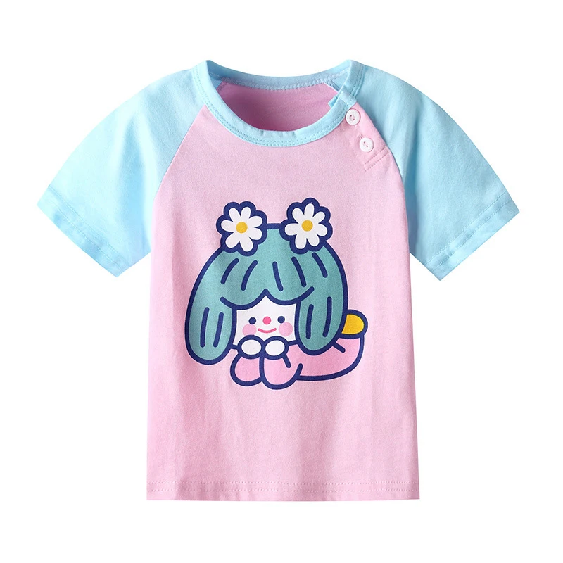 

2022 New Summer Baby T Shirt Cartoon Cute Baby Kids Boys Girls Cotton Short Sleeves Children's T-Shirt Tees Toddler Clothes