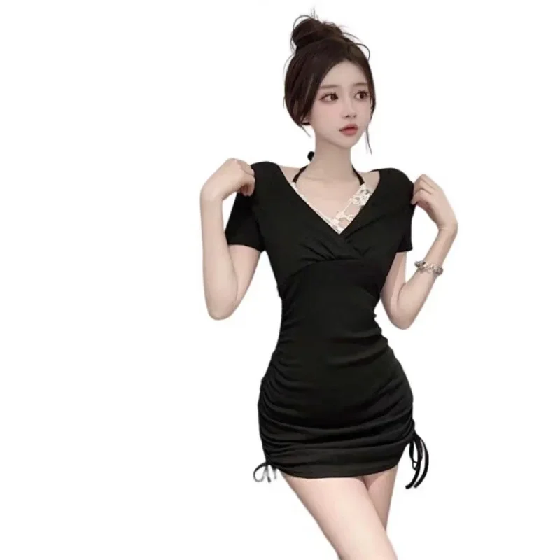 Vintagepure Desire Эстетический дизайн Чувствительность из двух частей Иллюзия Кружева