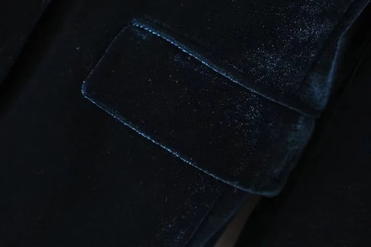 Velvet Blazer Autumn and Winter Women 2023 Solid Long-sleeved Single Button Casual OL Office Ladies Jacket Slim Jacket Women