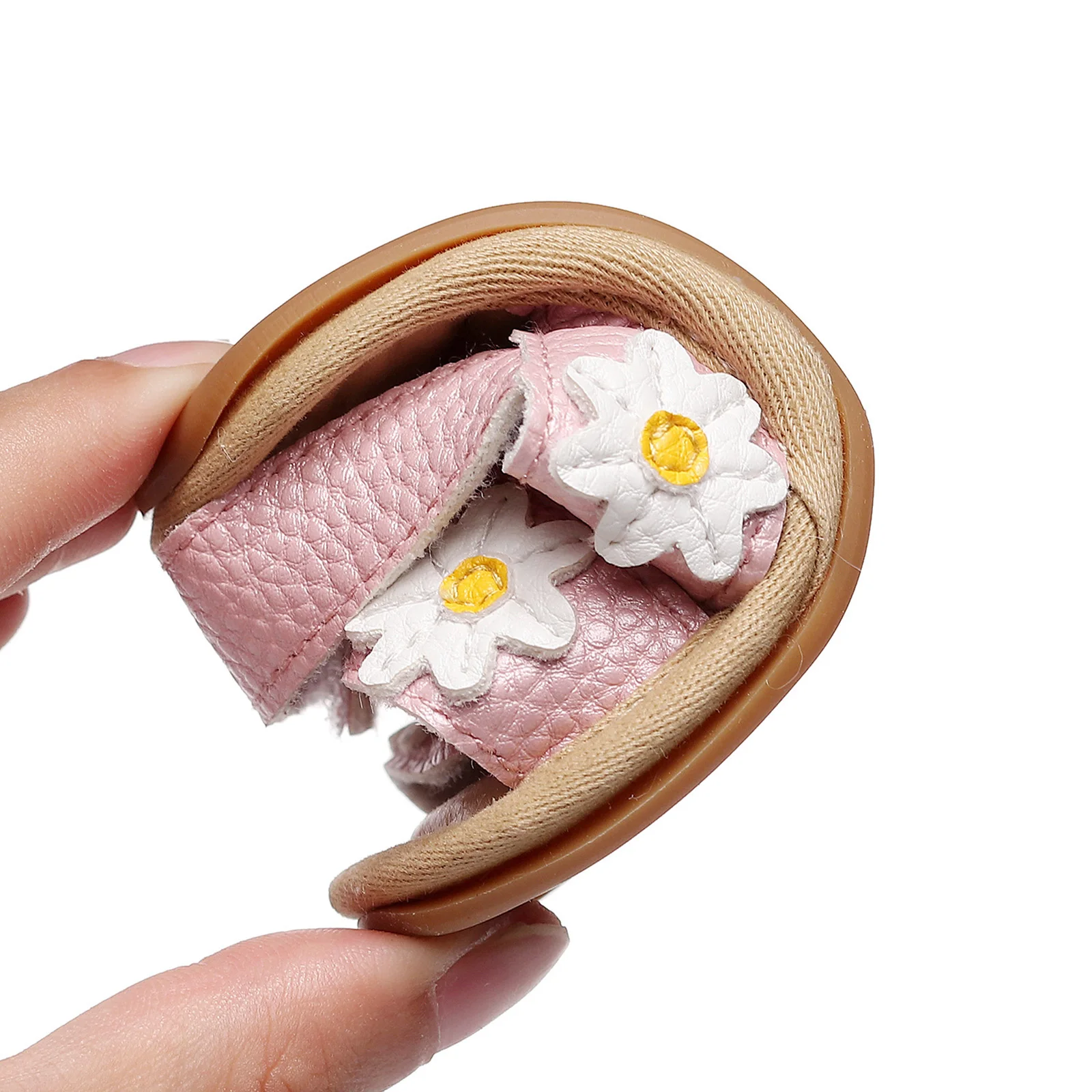 2022 Summer New Baby Girls Sandals Anti-slip Flat Shoes Cute Princess Floral Applique Pattern Soft Sole First Walkers |