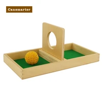 montessori kids wooden educational baby toy imbucare board with kint ball taltented toys for children preschool
