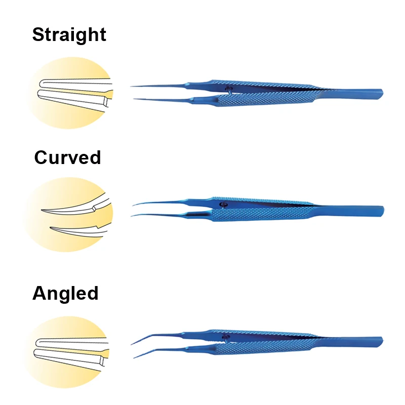 

Autoclavable Tying Forceps Eye Tweezers Clamp Eyelid Tools Titanium Alloy Ophthalmic Instrument