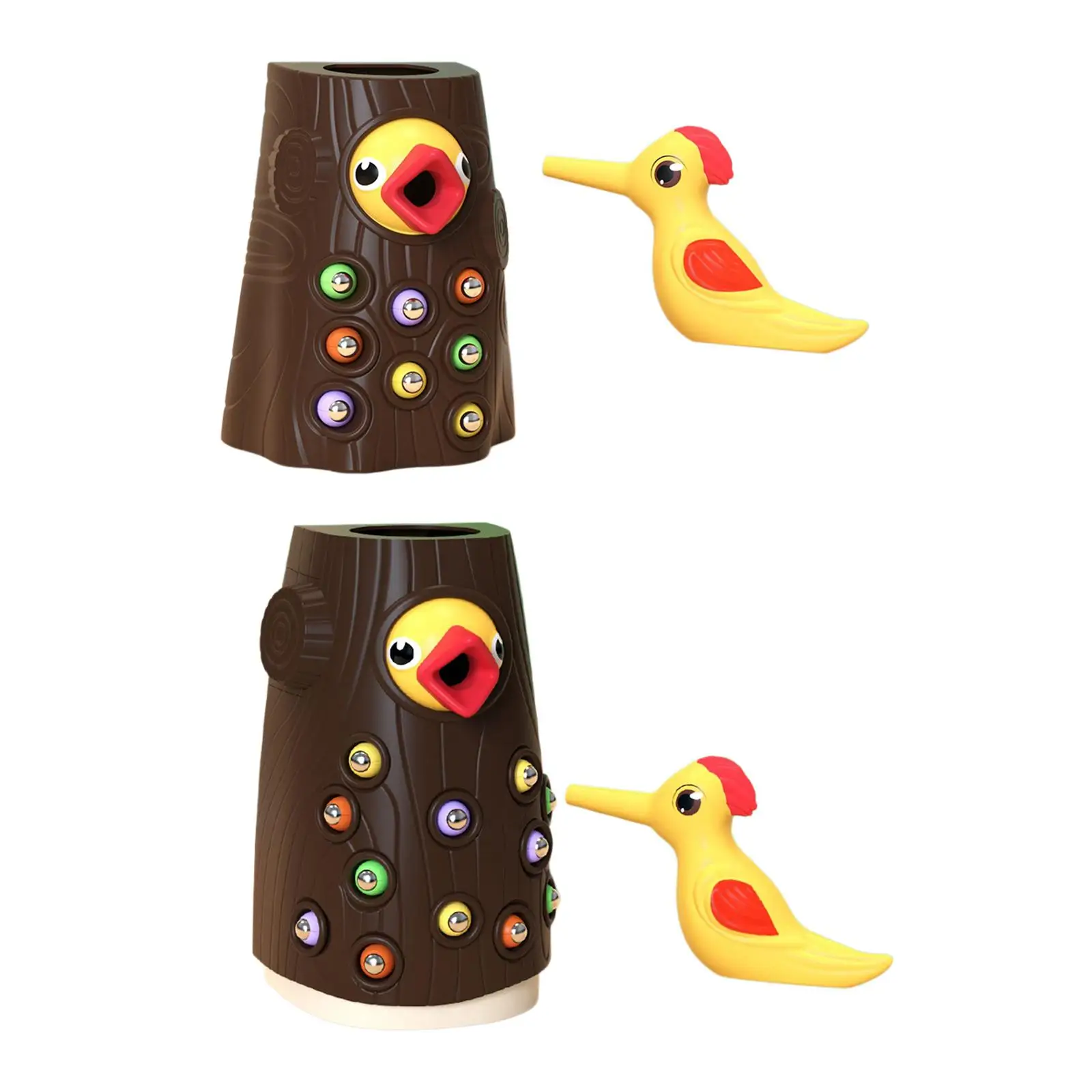

Toddlers Montessori Toys Simulation Sensory Pecker Catching feed Game for Learning Coordination Activity Interaction Travel
