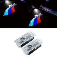 2pcs led for bmw f15 e70 g05 x5 logo car door welcome warning hd ghost light car laser projector lamp auto external accessories