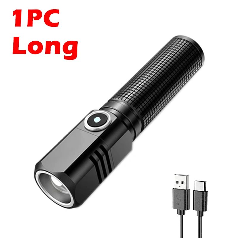 

Портативный светодиодный фонарь XHP50 Black для кемпинга