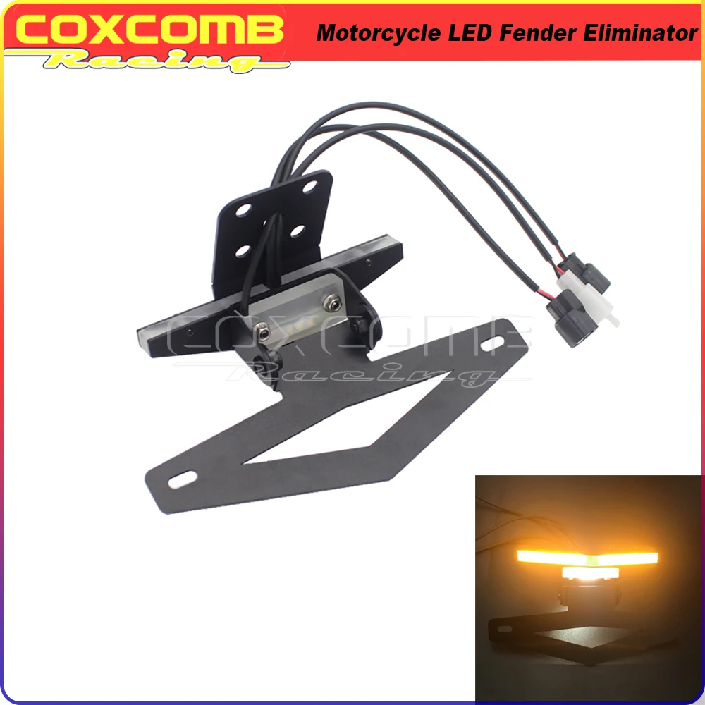 

LED Fender Eliminator W/ Turn Signal Brake Taillight License Plate Bracket Lamp For Kawasaki NINJA636 ZX-6R ZX-10R NINJA 08-2018