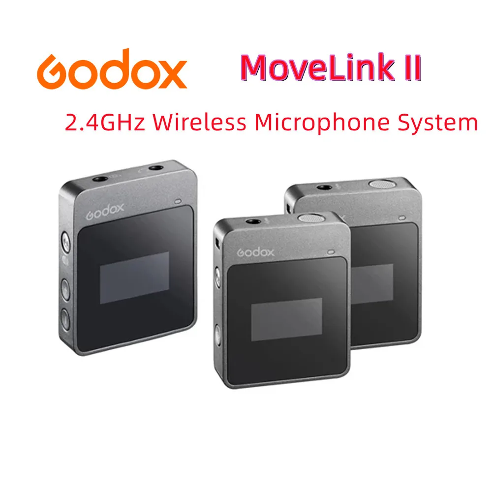 

Godox MoveLink 2.5G MoveLink M2 M1 Microphone Transmitter/ Receiver Wireless Lavalier Mic for Phone DSLR vs Comica BoomX SYNCO