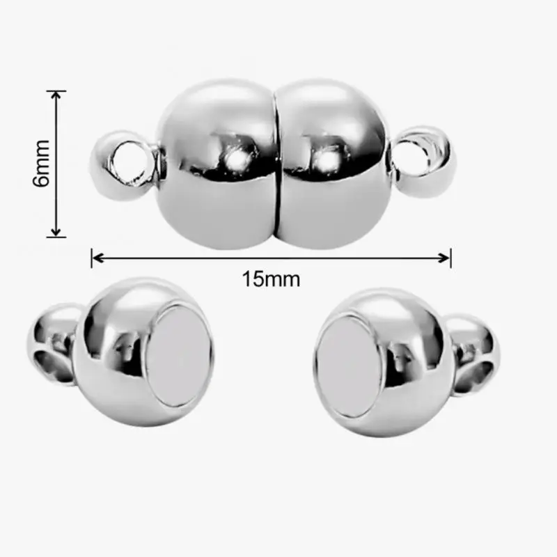

Магнитная пряжка для браслета, ожерелья, магнитная Соединительная Пряжка из сплава, сделай сам, производство ювелирных аксессуаров