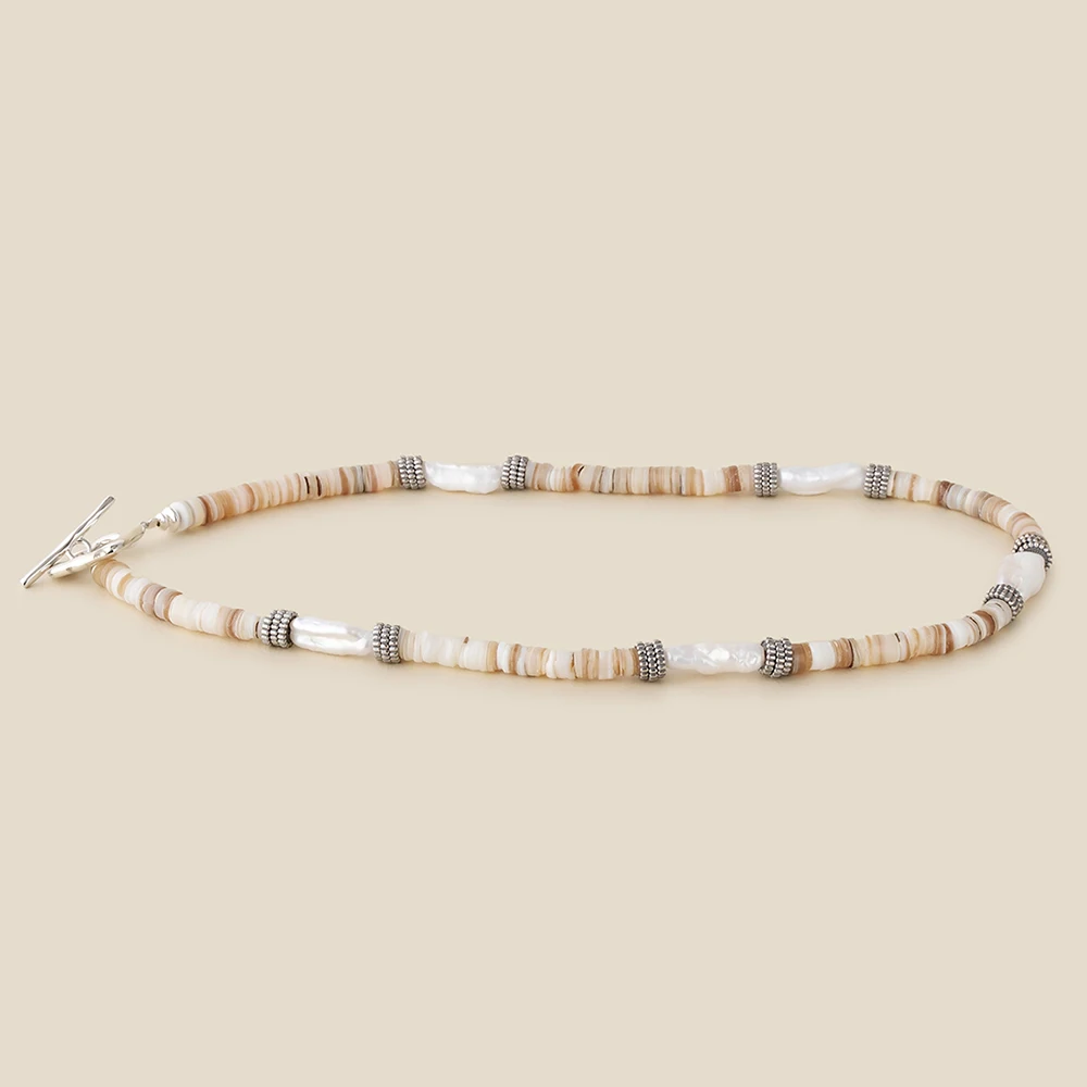 AB/925 стерлингового серебра ручной работы из натуральной ракушки жемчуг в стиле