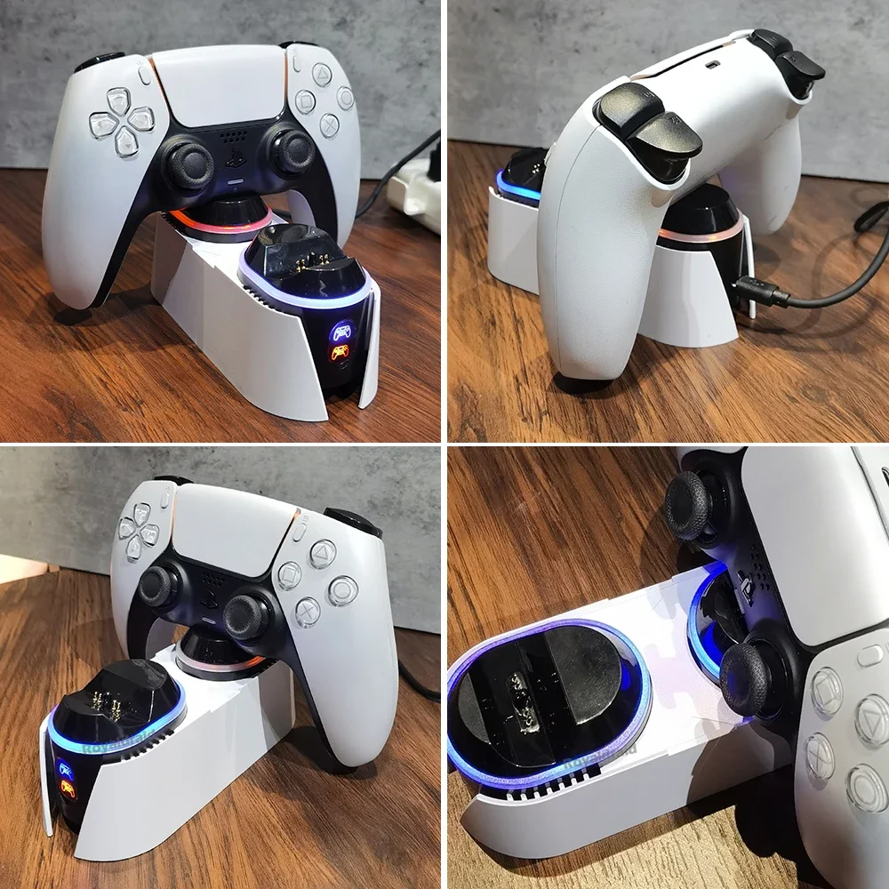 Для PS5/тонкий контроллер Joypad джойстик зарядное устройство Двойная док-станция
