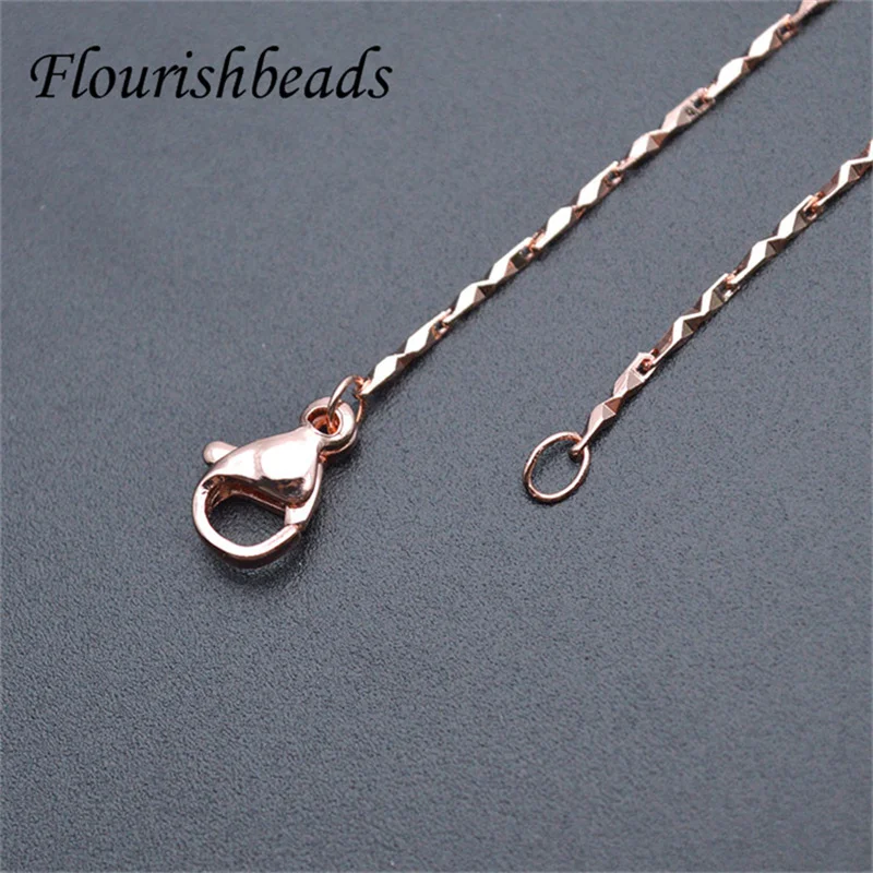 10pcs/lot Basic Necklace Chain Small Size 1mm Thickness 45CM 17.7inches Link Chain Necklace Chain for DIY Women Jewelry Making