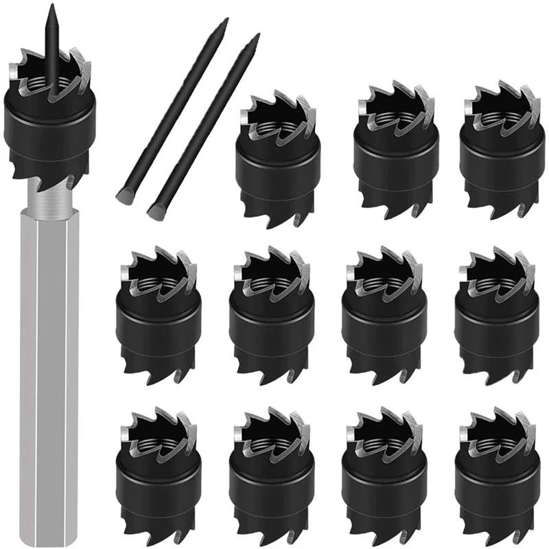 

New-14Pcs Spot Welding Cutter Set, Remover Drill Bit Metal Hole Cutter Remover Set, For Electric Drill Spot Welding