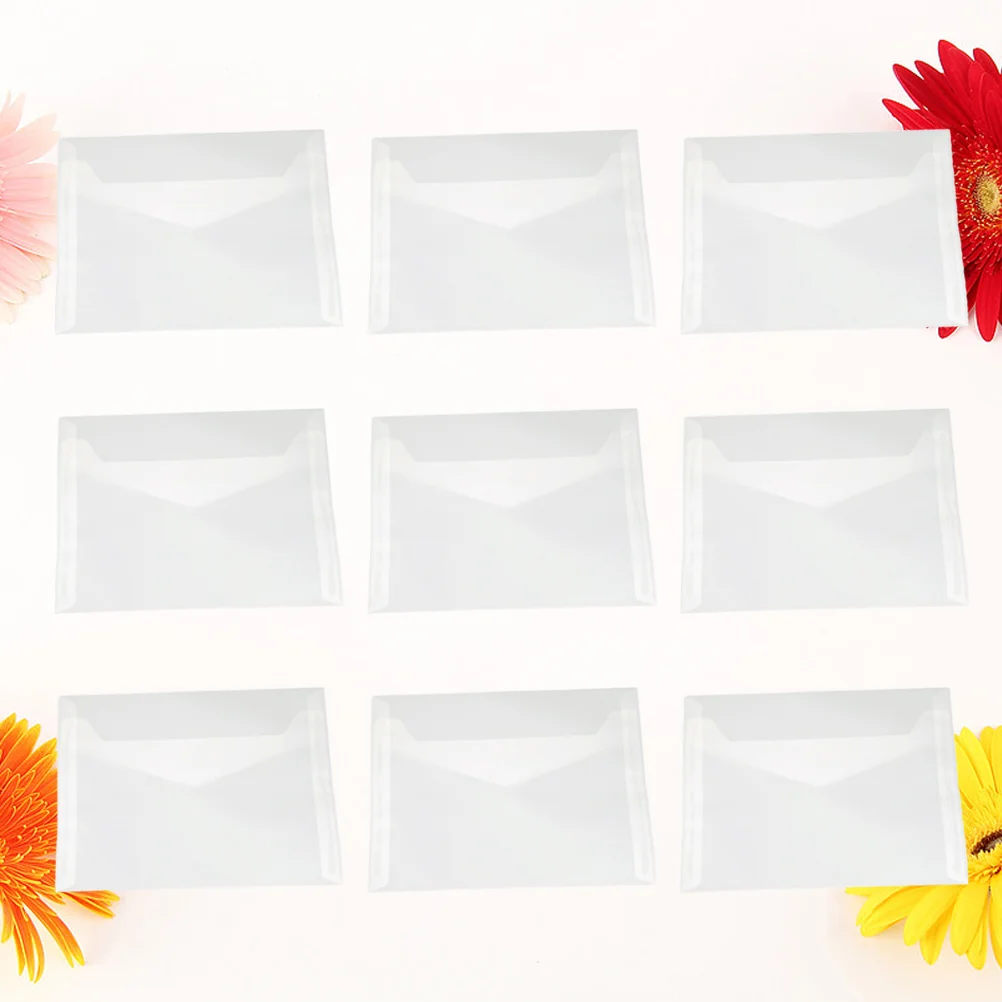 

50 Translucent Vellum Invitation Envelopes Diy Multifunction Gift Envelope ( 12. 5x17. 5cm )