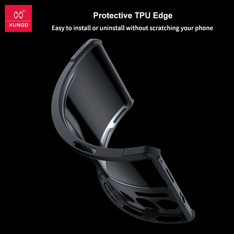 Фото Чехол Xundd для Nubia Red Magic 10 Pro 10 Pro Plus, противоударный чехол с подушкой безопасности, задняя полоса, прозрачный магнитный чехол-подставка №4