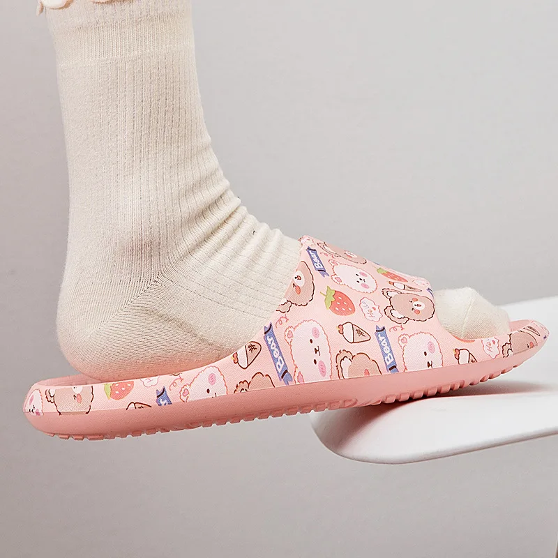 Women's Shoes Sandals and Slippers Girly Summer Non-slip Soft Bottom Indoor Casual Bathroom Outside Wear Beach Slippers