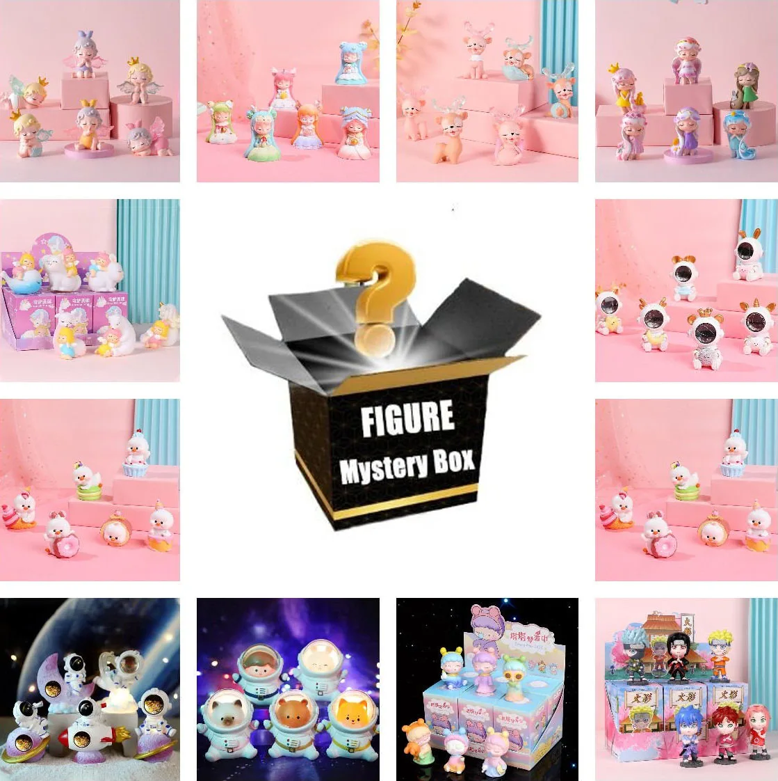 

New 2022 1pcs Mistery Figures Blind Box Cartoon Figure Model Toy Surprise Box Kawaii Angel Girl Lucky Box Collectible Ornaments