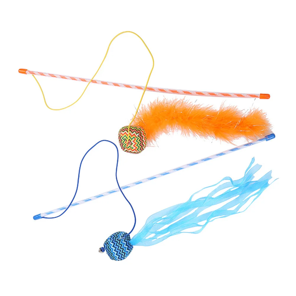 

2pcs Sound Cat Teaser Cat Catcher Teaser Creative Cat Interactive