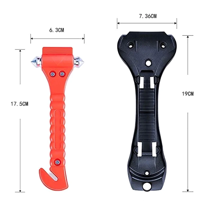 1 шт. резак для ремней безопасности кемпинга вождения автомобиля 2-в-1 аварийный