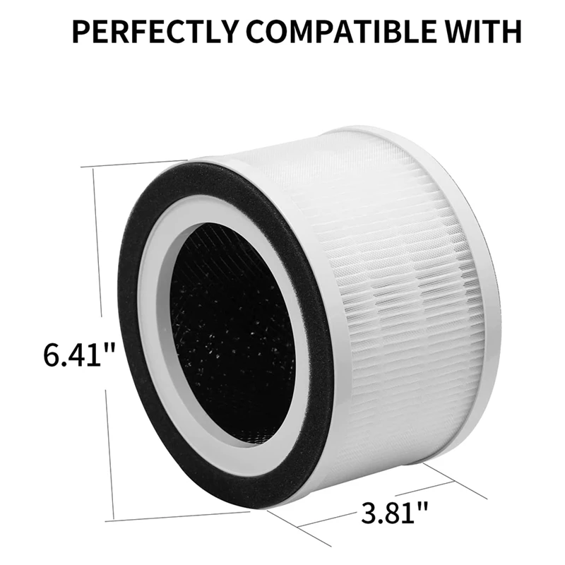 Сменный фильтр HEPA 2 упаковки совместимый с очистителем воздуха Afloia Fillo/Halo/Allo