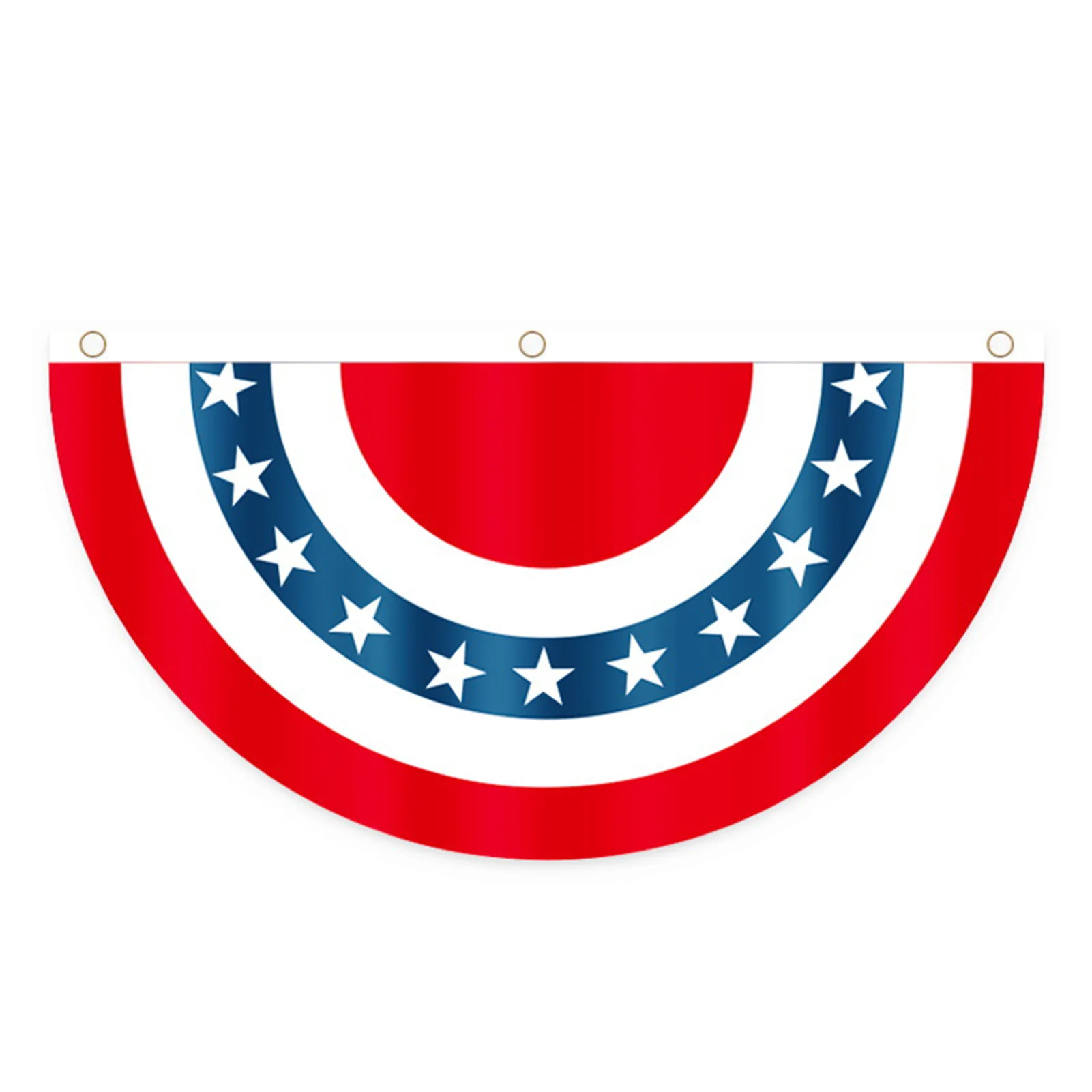 

American Independence Day Fan Flag American Flag Theme Pattern Fan Flag for Garden Porch Office and Lawn