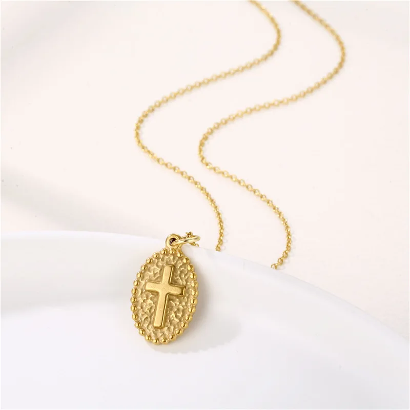 

Fashion Women Gold Color Cross Pendant Necklace for Women Girl Necklace Punk Party Jewelry