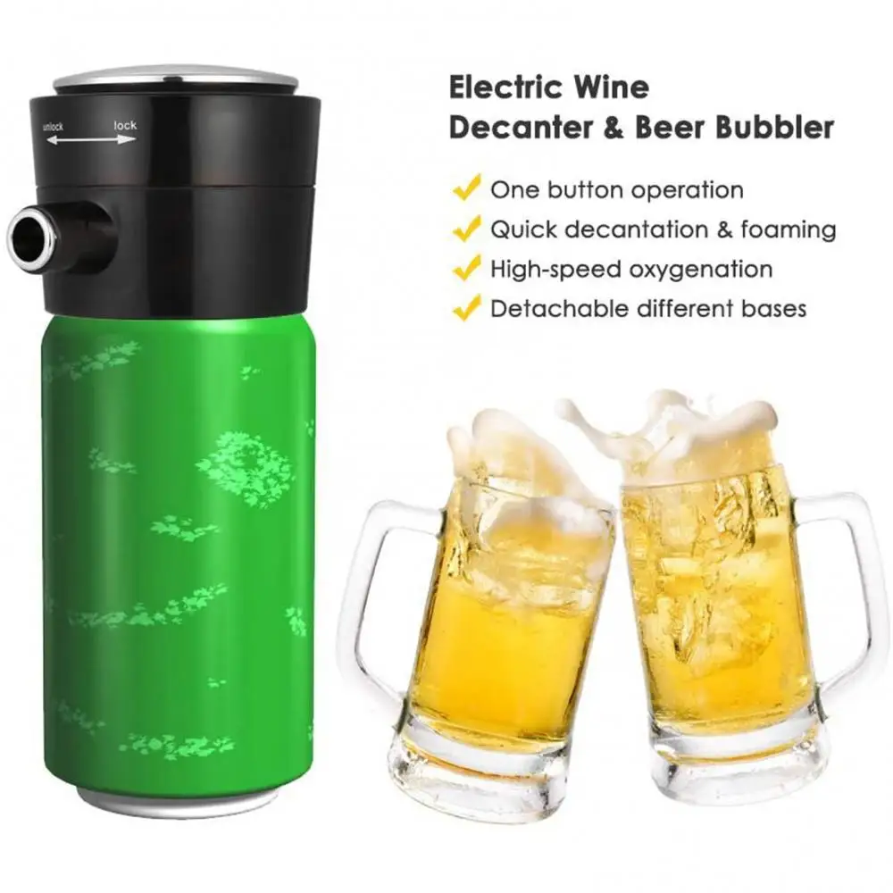 

Ultrasonic Portable Electric High-Speed Foaming Bottled Wine Canned Beer Bubbler