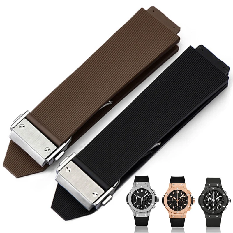 

Watch Bracelet For HUBLOT BIG BANG CLASSIC FUSION Folding Buckle Silicone Rubber Watch Strap Watch Accessories Watch Band Chain