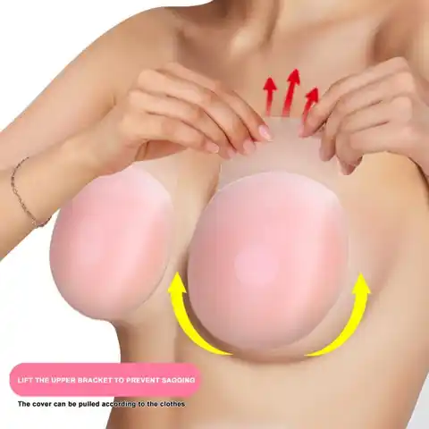 1 Pair Round  Silicon Invisible Breast Chest Stickers Adhesive Breast Pads Strapless Pasties Women Nipple Covers