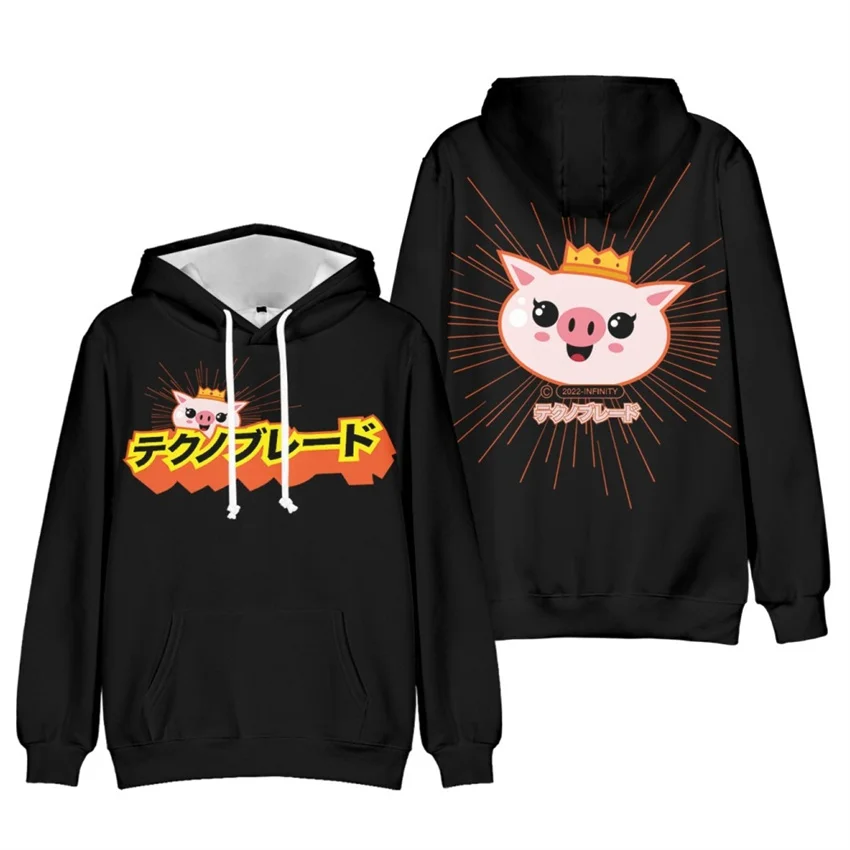 

Толстовки Technoblade Merch с 3D принтом, свитшоты в стиле Харадзюку для мужчин и женщин, уличная одежда, команда техномечты SMP MCYT, толстовки, модные п...