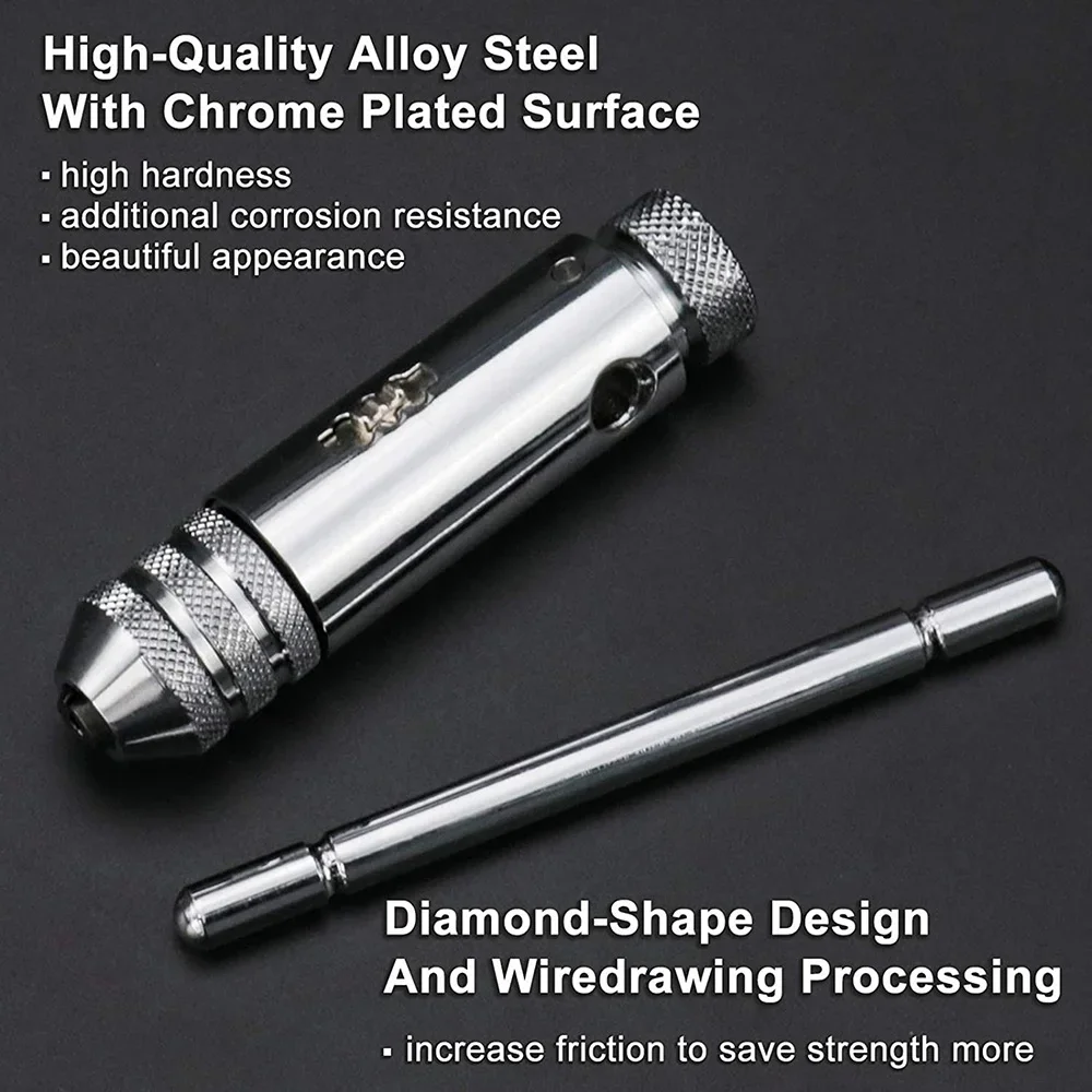 Т-образная рукоятка STONEGO регулируемый серебристый ключ с трещоткой 5 шт пробка